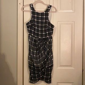 Navy Gingham Dress